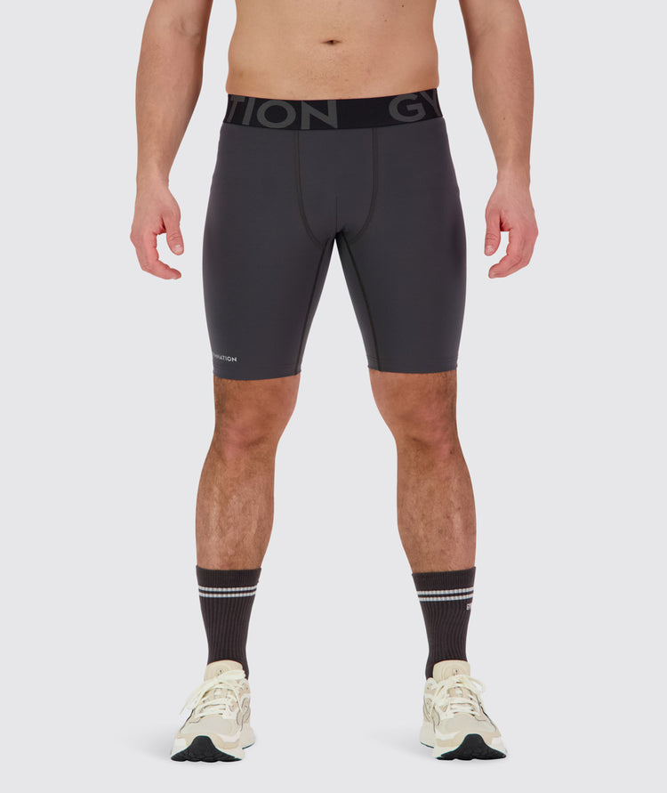 Men's Baselayer Shorts#color_gravel-grey