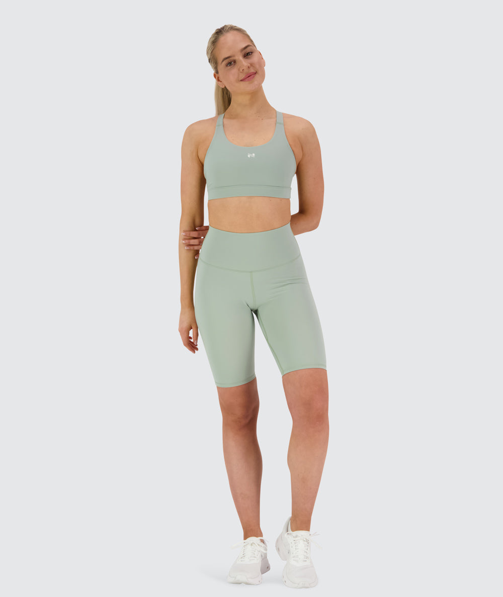 High-Waist Biker Shorts#color_pistachio