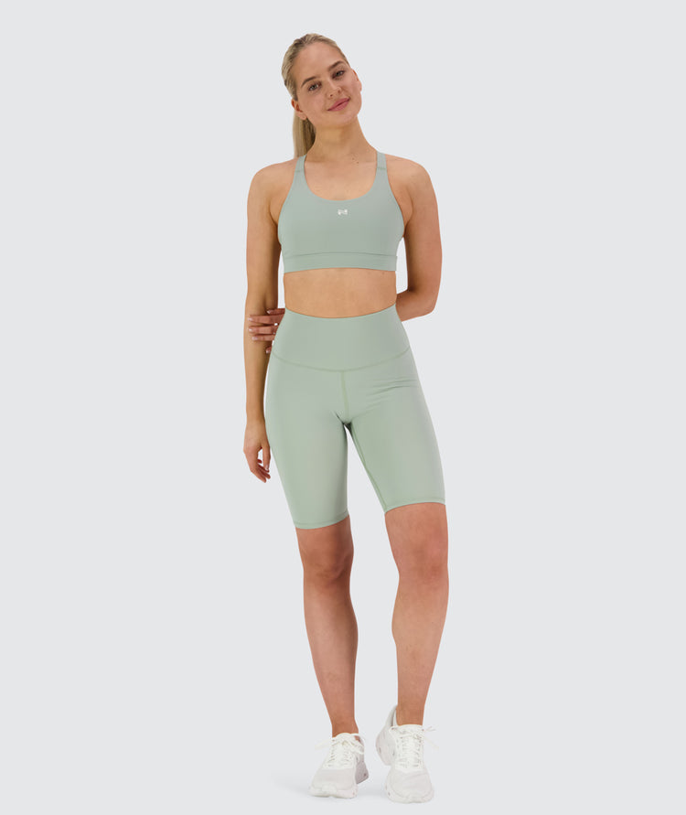 High-Waist Biker Shorts#color_pistachio